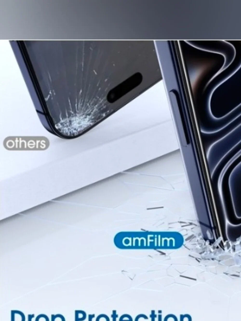 amFilm OneTouch Screen & Cam Protector for iPhone 17 Pro Max (2+4 Pack)